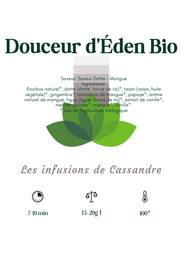 Douceur d'Éden Bio Saveur: Datte - Mangue