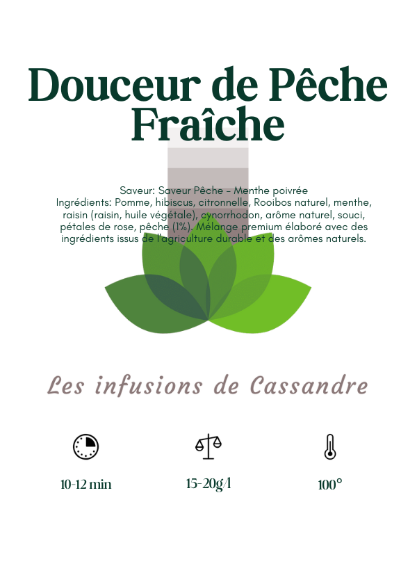Douceur de Pêche Fraîche Saveur: Pêche - Menthe