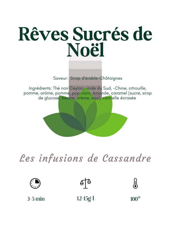 Rêves Sucrés de Noël Saveur: Sirop d'érable-Châtaignes