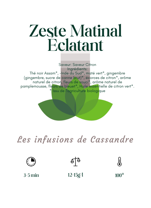 Zeste Matinal Éclatant Saveur: Citron