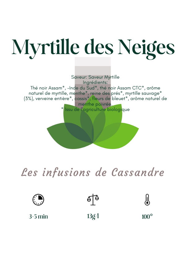 Myrtille des Neiges Saveur: Myrtille