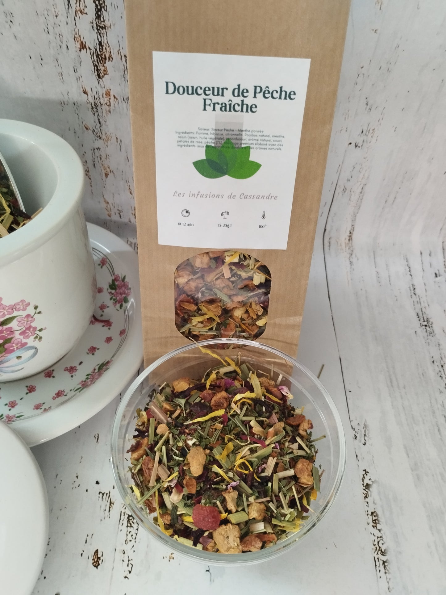 Douceur de Pêche Fraîche Saveur:  Pêche - Menthe