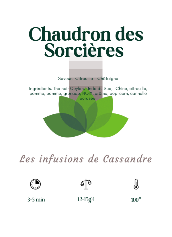 Chaudron des Sorcières  Saveur:  Citrouille - Châtaigne