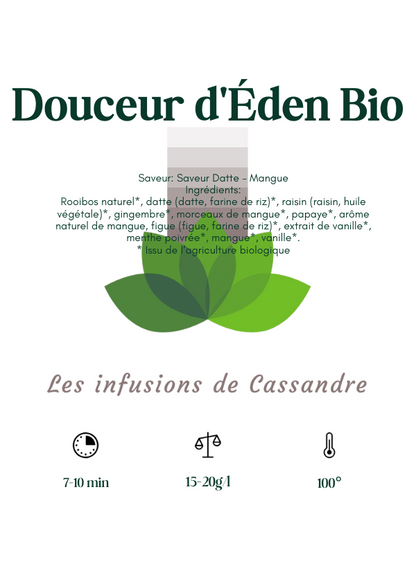 Douceur d'Éden Bio Saveur: Datte - Mangue