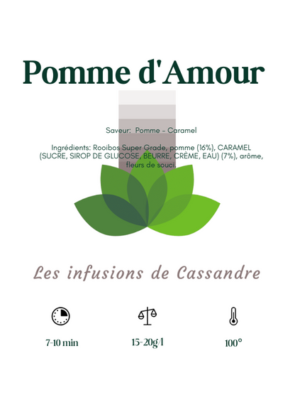 Pomme d'Amour  Saveur:  Pomme - Caramel