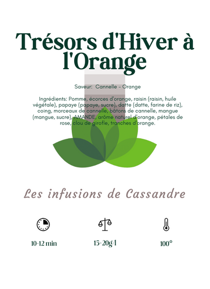 Trésors d'Hiver à l'Orange Saveur:  Cannelle - Orange