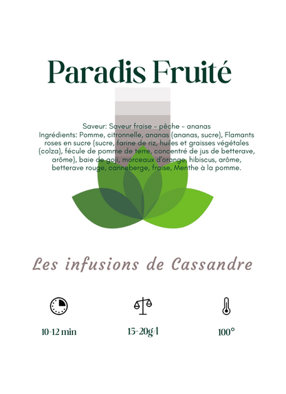 Paradis Fruité Saveur: Saveur fraise - pêche - ananas